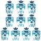 Big Dot of Happiness Yeti to Party - Table Decorations - Abominable Snowman Party or Birthday Party Fold and Flare Centerpieces - 10 Count